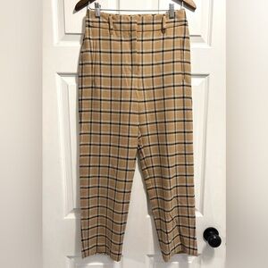 Aritzia Wilfred Plaid Dress Pants Wool Blend
Brown and Tan Ankle Size 6
